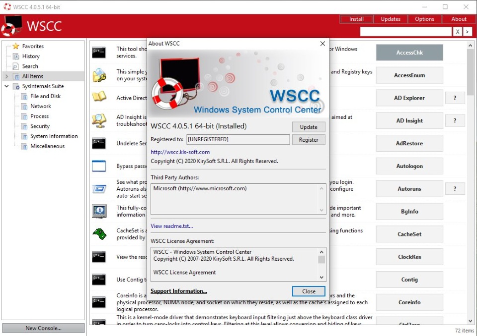 Windows System Control Center 7.0.6.8 download the new version