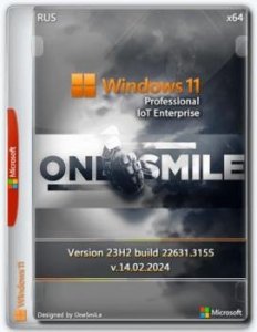 Windows 11 x64 Русская by OneSmiLe [22631.3155]
